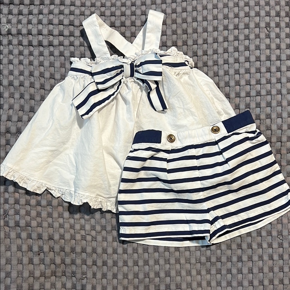 MAGGIE & ZOE Striped Short and Tank Set